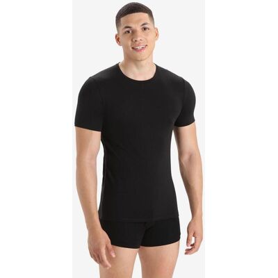 Icebreaker Merino Anatomica Short Sleeve Crewe T-Shirt pechschwarz - XL male Icebreaker Merino Anatomica Short Sleeve Crewe T-Shirt pechschwarz - XL male