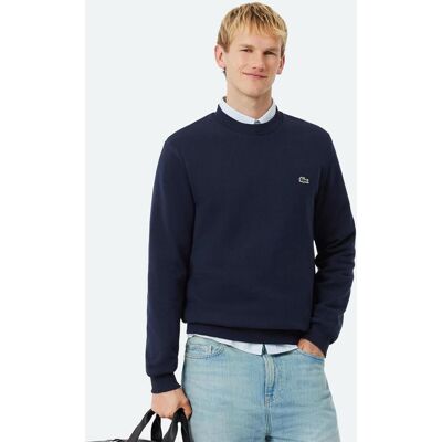 Lacoste Classic Fit Fleece Sweatshirt blau marine - L male Lacoste Classic Fit Fleece Sweatshirt blau marine - L male