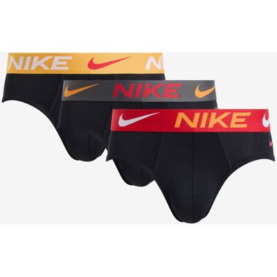 Nike Dry Fit Essential Logo Unterhose dunkelgrau rot orange (3 Einheiten) - S male Nike Dry Fit Essential Logo Unterhose dunkelgrau rot orange (3 Einheiten) - S male