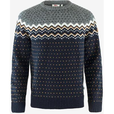 Fjällräven Övik Knit Pullover Grau/Blau/Braun - S male Fjällräven Övik Knit Pullover Grau/Blau/Braun - S male