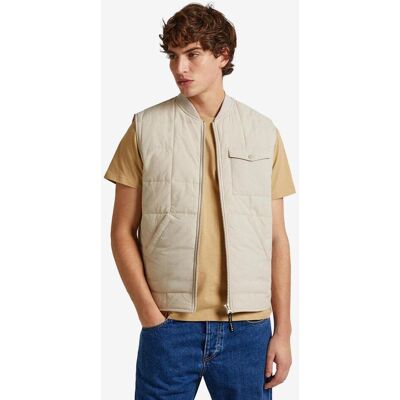 Pepe Jeans Vincenzo Gillet Weste cremeweiß - L male Pepe Jeans Vincenzo Gillet Weste cremeweiß - L male