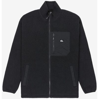 Quiksilver Clean Coast Fleecejacke schwarz full zip - L male Quiksilver Clean Coast Fleecejacke schwarz full zip - L male