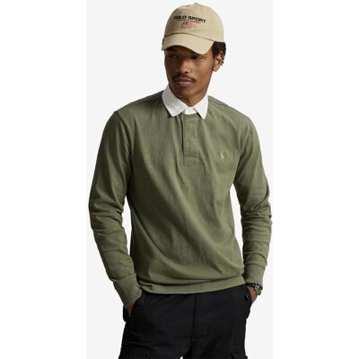 Ralph Lauren The Iconic Langarmshirt grün/weiß oliv - S male Ralph Lauren The Iconic Langarmshirt grün/weiß oliv - S male