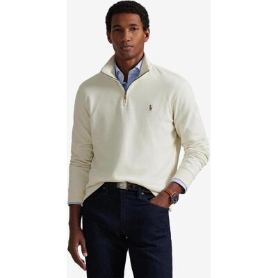 Ralph Lauren Estate-Rib Half Zip Sweatshirt beige/creme - XL male Ralph Lauren Estate-Rib Half Zip Sweatshirt beige/creme - XL male