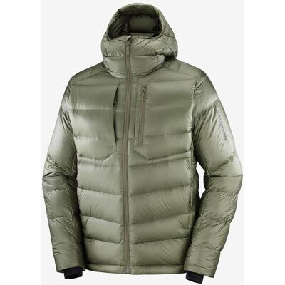 Salomon Elixir Ultra Down Kapuzenjacke avocadogrün - S male Salomon Elixir Ultra Down Kapuzenjacke avocadogrün - S male
