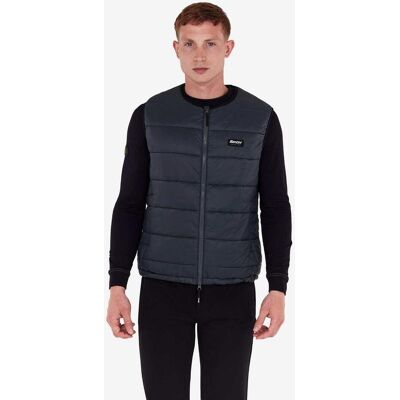 Santini Puff Weste schwarz glänzend - Classic Fit - XL male Santini Puff Weste schwarz glänzend - Classic Fit - XL male