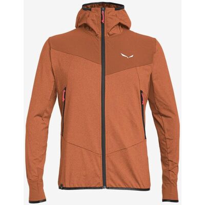 Salewa Agner Hybrid Polarlite Durastretch Full Zip Kapuzenjacke braun - M male Salewa Agner Hybrid Polarlite Durastretch Full Zip Kapuzenjacke braun - M male