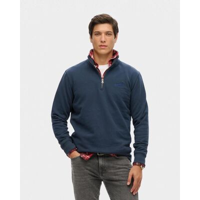 Superdry Essential Logo Half Zip Sweatshirt marineblau - S male Superdry Essential Logo Half Zip Sweatshirt marineblau - S male