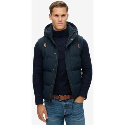 Superdry Everest Weste blau marine - XL male Superdry Everest Weste blau marine - XL male