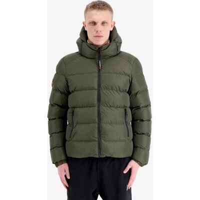 Superdry Sports Puffer Kapuzenjacke kiefergrün - M male Superdry Sports Puffer Kapuzenjacke kiefergrün - M male