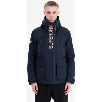 Superdry Ultimate Embroidered Kapuzenjacke blau marine - M male Superdry Ultimate Embroidered Kapuzenjacke blau marine - M male