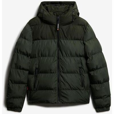 Superdry Colourblock Puffer Kapuzenjacke grün - M male Superdry Colourblock Puffer Kapuzenjacke grün - M male