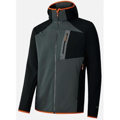 Ternua Punjak Pro Fleecejacke mit Kapuze grau schwarz orange - XL male Ternua Punjak Pro Fleecejacke mit Kapuze grau schwarz orange - XL male