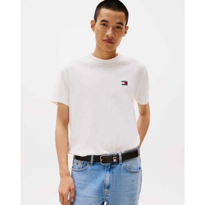 Tommy Hilfiger Tommy Jeans Regular Badge T-Shirt weiß - M male Tommy Hilfiger Tommy Jeans Regular Badge T-Shirt weiß - M male