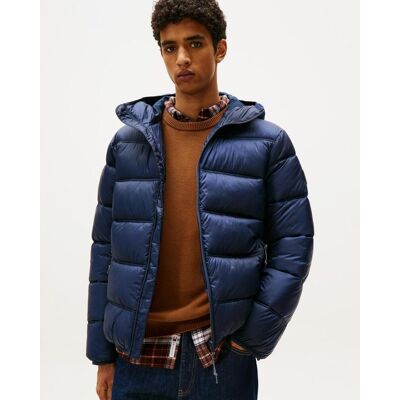 Tommy Hilfiger Tommy Jeans Logo Puffer Kapuzenjacke dunkelblau - M male Tommy Hilfiger Tommy Jeans Logo Puffer Kapuzenjacke dunkelblau - M male