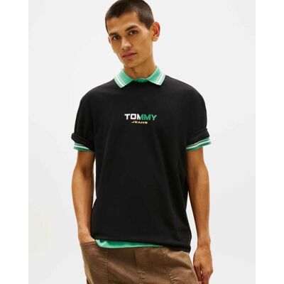 Tommy Hilfiger Tommy Jeans RLX LA Backprint T-Shirt blau grün weiß - L male Tommy Hilfiger Tommy Jeans RLX LA Backprint T-Shirt blau grün weiß - L male