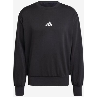 adidas Essentials Feelcozy Fleece Sweatshirt schwarz/weiß - L male adidas Essentials Feelcozy Fleece Sweatshirt schwarz/weiß - L male