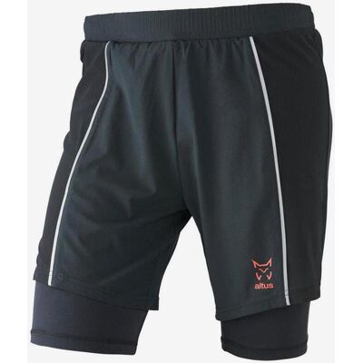 Altus Len Laufshorts schwarz/weiß/orange - S male Altus Len Laufshorts schwarz/weiß/orange - S male