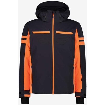 CMP Twill Ski Kapuzenjacke schwarz/orange - 48 male CMP Twill Ski Kapuzenjacke schwarz/orange - 48 male