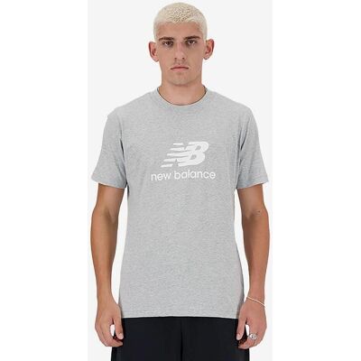 New Balance Stacked Logo T-Shirt hellgrau - S male New Balance Stacked Logo T-Shirt hellgrau - S male