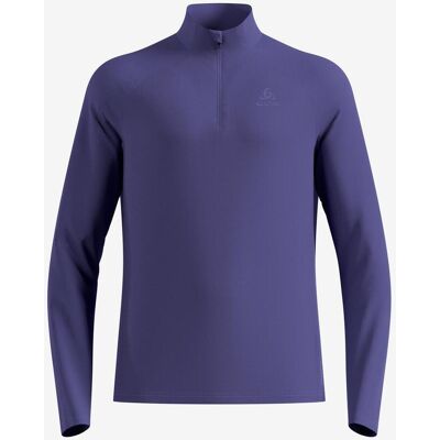 Odlo Essentials Ceramiwarm Half Zip Langarmshirt violett - XL male Odlo Essentials Ceramiwarm Half Zip Langarmshirt violett - XL male