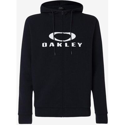 Oakley Bark 2.0 Full Zip Hoodie schwarz/weiß - S male Oakley Bark 2.0 Full Zip Hoodie schwarz/weiß - S male