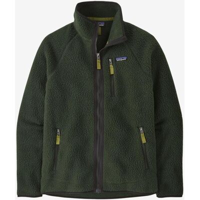 Patagonia Retro Pile Full Zip Fleecejacke dunkelgrün schwarz - XS male Patagonia Retro Pile Full Zip Fleecejacke dunkelgrün schwarz - XS male