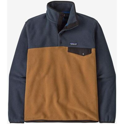 Patagonia LW Synch Snap-T Fleecejacke blau braun - S male Patagonia LW Synch Snap-T Fleecejacke blau braun - S male