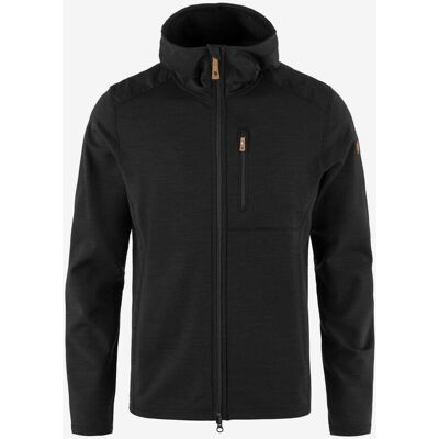 Fjällräven Keb Fleece Kapuzenjacke schwarz - L male Fjällräven Keb Fleece Kapuzenjacke schwarz - L male