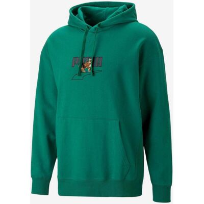 Puma Downtown Graphic Logo Hoodie grün - L male Puma Downtown Graphic Logo Hoodie grün - L male