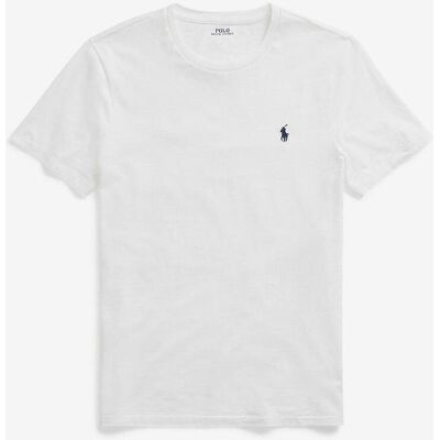 Ralph Lauren Custom Slim Fit T-Shirt weiß/marineblau - M male Ralph Lauren Custom Slim Fit T-Shirt weiß/marineblau - M male