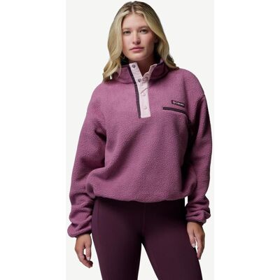 Columbia Helvetia II Cropped Half Snap Damen Fleecepullover violett - XS female Columbia Helvetia II Cropped Half Snap Damen Fleecepullover violett - XS female
