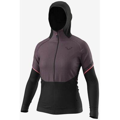 Dynafit Alpine Hybrid Kapuzenjacke Damen grau malve/schwarz - L female Dynafit Alpine Hybrid Kapuzenjacke Damen grau malve/schwarz - L female