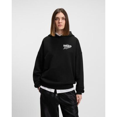 HUGO Dalessandra Damen Hoodie schwarz weiß - L female HUGO Dalessandra Damen Hoodie schwarz weiß - L female