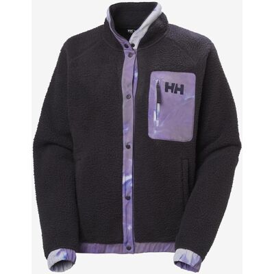Helly Hansen Imperial Pile Snap Fleecejacke schwarz lila Damen - XL female Helly Hansen Imperial Pile Snap Fleecejacke schwarz lila Damen - XL female