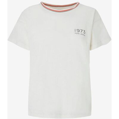 Pepe Jeans Halina Damen T-Shirt weiß - XS female Pepe Jeans Halina Damen T-Shirt weiß - XS female