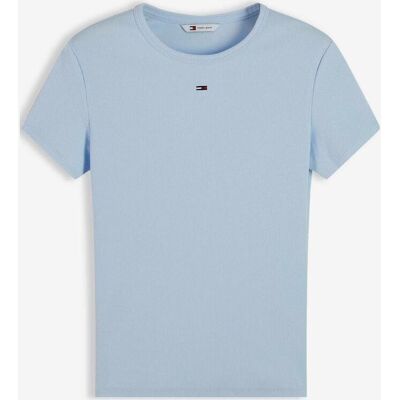 Tommy Hilfiger Tommy Jeans Denim Buddies T-Shirt Damen himmelblau - XS female Tommy Hilfiger Tommy Jeans Denim Buddies T-Shirt Damen himmelblau - XS female