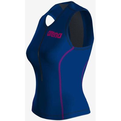 Top S-Arena Triathlon sleeveless blau rosa Frau - S female Top S-Arena Triathlon sleeveless blau rosa Frau - S female