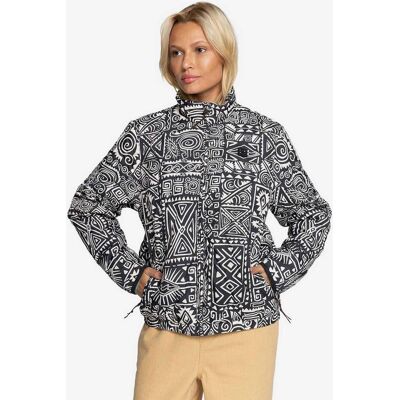 Billabong Transport Lite Damen Steppjacke schwarz/weiß - XS female Billabong Transport Lite Damen Steppjacke schwarz/weiß - XS female