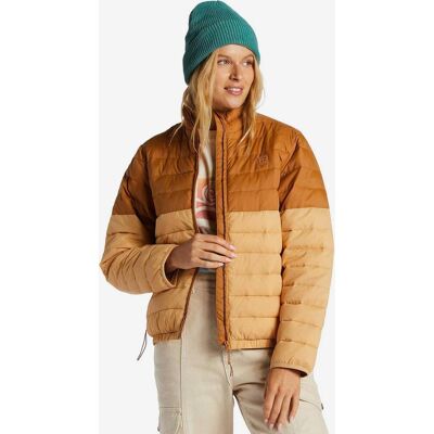 Billabong Never Stop Damen Steppjacke beige/braun - XS female Billabong Never Stop Damen Steppjacke beige/braun - XS female