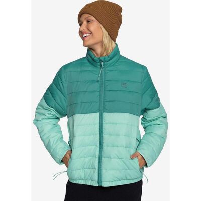 Billabong Never Stop Damen Steppjacke hellblau/türkis - XS female Billabong Never Stop Damen Steppjacke hellblau/türkis - XS female
