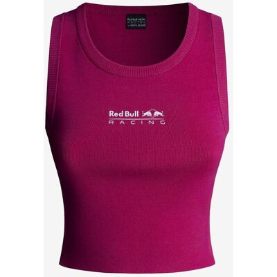 Red Bull Racing x Pepe Jeans Knit Logo Damen T-Shirt fuchsia - M female Red Bull Racing x Pepe Jeans Knit Logo Damen T-Shirt fuchsia - M female