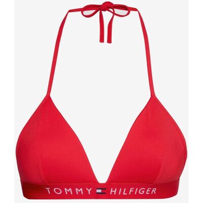 Tommy Hilfiger Original Logo Damen Bikinitop rot - XL female Tommy Hilfiger Original Logo Damen Bikinitop rot - XL female