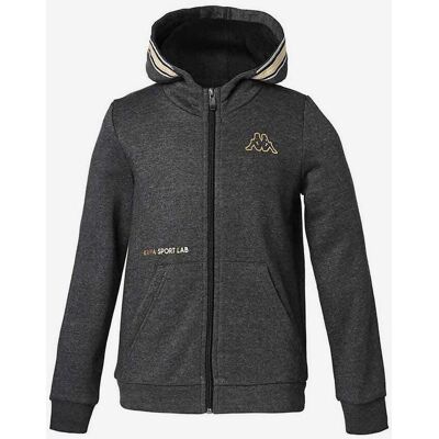 Kappa Becka Hoodie Grau Gelb Mädchen - 4 female Kappa Becka Hoodie Grau Gelb Mädchen - 4 female