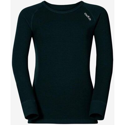 Odlo Active Warm Eco Kinder Langarmshirt dunkelgrün - 116 unisex Odlo Active Warm Eco Kinder Langarmshirt dunkelgrün - 116 unisex