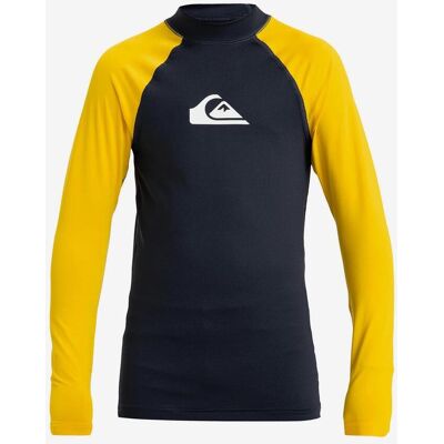 Quiksilver Everyday Jungen Langarmshirt schwarz/gelb - 12 male Quiksilver Everyday Jungen Langarmshirt schwarz/gelb - 12 male