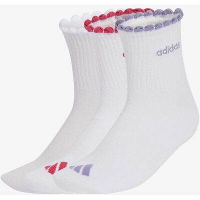 adidas Quarter 3 Paar Socken weiß rot lila Damen - M female adidas Quarter 3 Paar Socken weiß rot lila Damen - M female