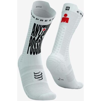 Compressport Pro Racing v4.0 Bike - Ironman 2025 - Anything Is Possible Socken weiß - T1 unisex Compressport Pro Racing v4.0 Bike - Ironman 2025 - Anything Is Possible Socken weiß - T1 unisex