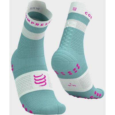 Compressport Pro Racing v4.0 Run High Socken türkis weiß rosa - T3 unisex Compressport Pro Racing v4.0 Run High Socken türkis weiß rosa - T3 unisex