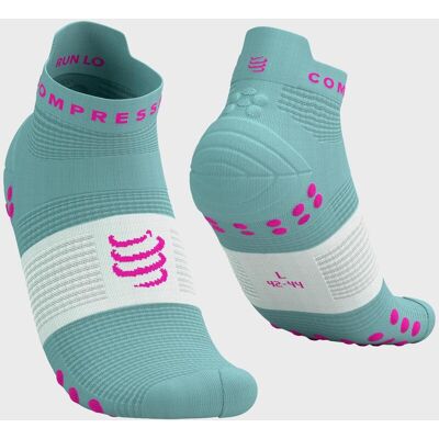 Compressport Pro Racing v4.0 Run Low Socken himmelblau weiß rosa - T3 unisex Compressport Pro Racing v4.0 Run Low Socken himmelblau weiß rosa - T3 unisex